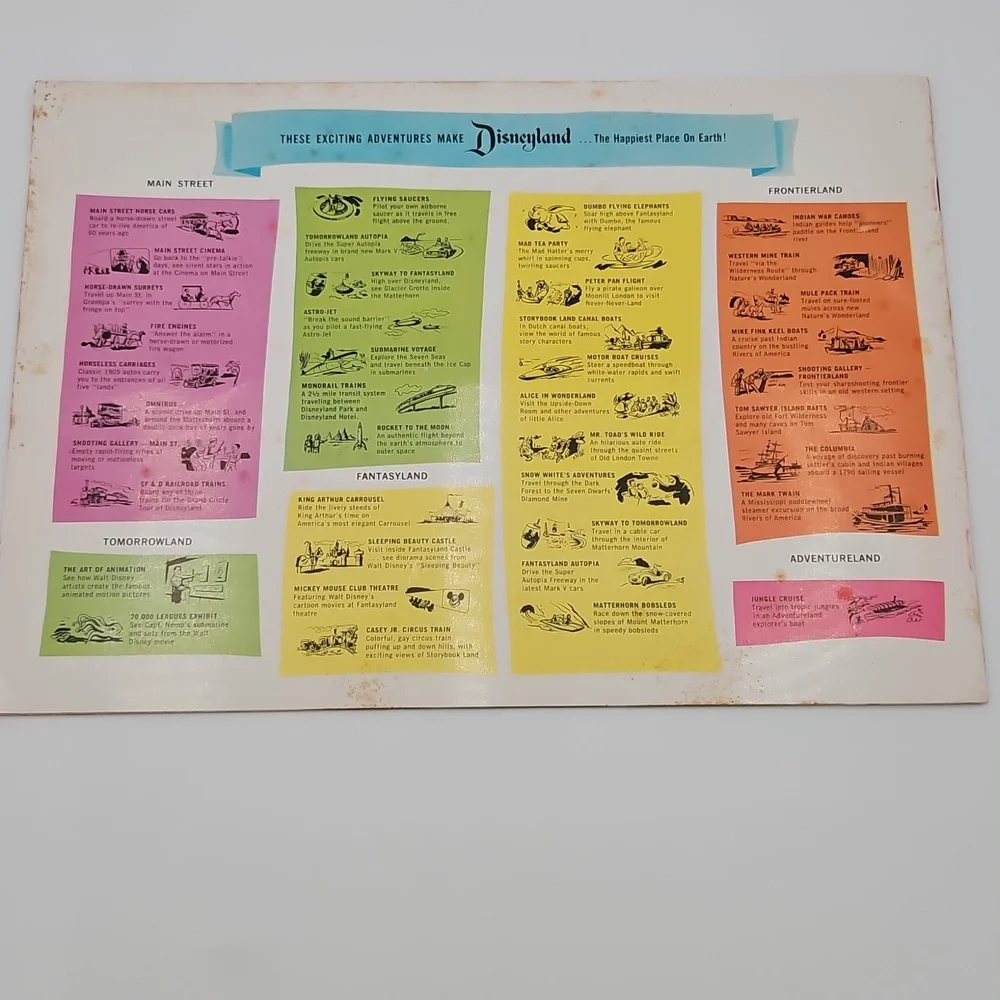 Vintage Walt Disney's Guide to Disneyland Booklet Collectible - Picture 4 of 10